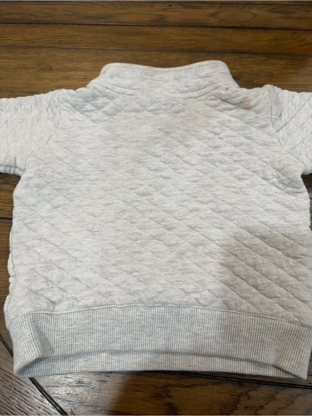 Tommy Hilfiger Heather Gray Quilted Kids Pullover 24M - Picture 8 of 10